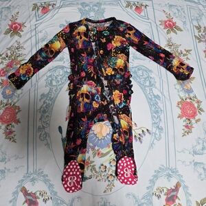 Colorful Floral Kids Footie